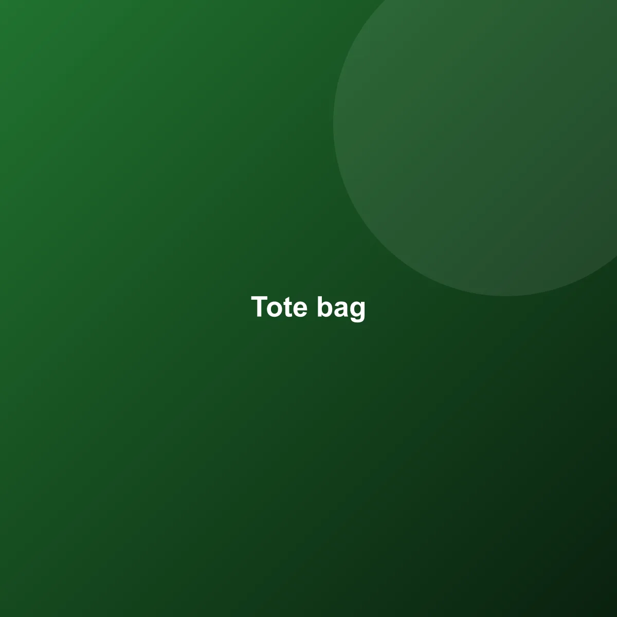 Canvas tote bag