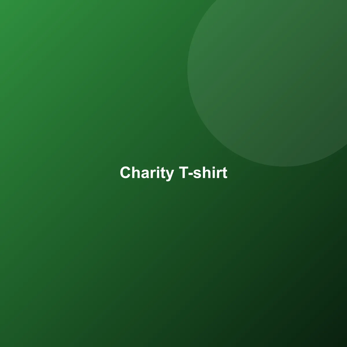 Association charity T-shirt