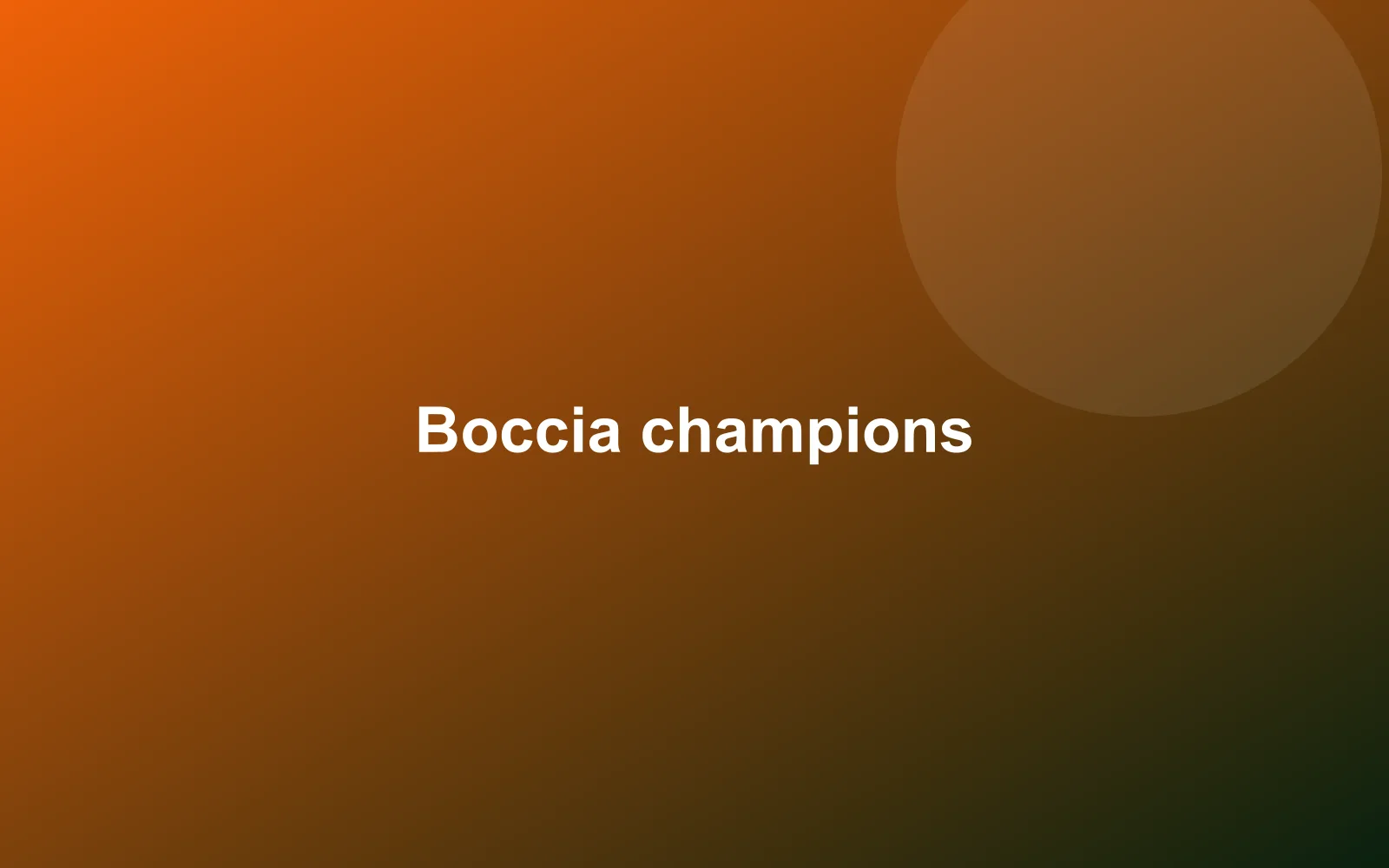 Boccia team brings home three medals